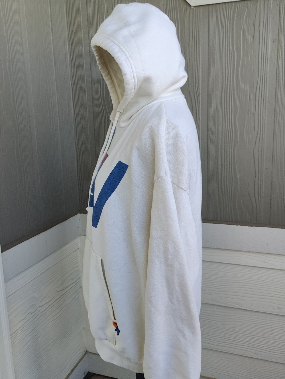 Aviator Nation S Oversized Logo Pullover Relaxed Hoodie Unisex - Picture 2 of 10